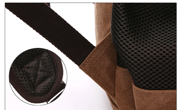 Men Laptop Backpack Rucksack Canvas School Bag Travel Backpacks for Teenage Male Bagpack Computer Knapsack Bags Computer Bag