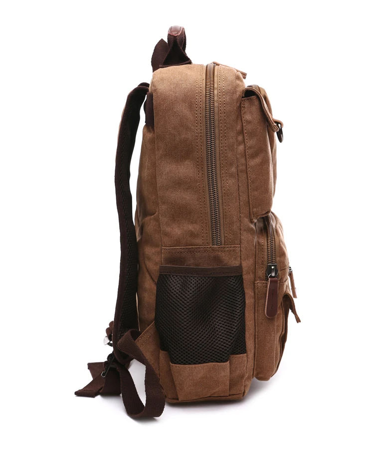 Men Laptop Backpack Rucksack Canvas School Bag Travel Backpacks for Teenage Male Bagpack Computer Knapsack Bags Computer Bag