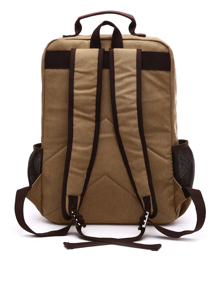 Men Laptop Backpack Rucksack Canvas School Bag Travel Backpacks for Teenage Male Bagpack Computer Knapsack Bags Computer Bag
