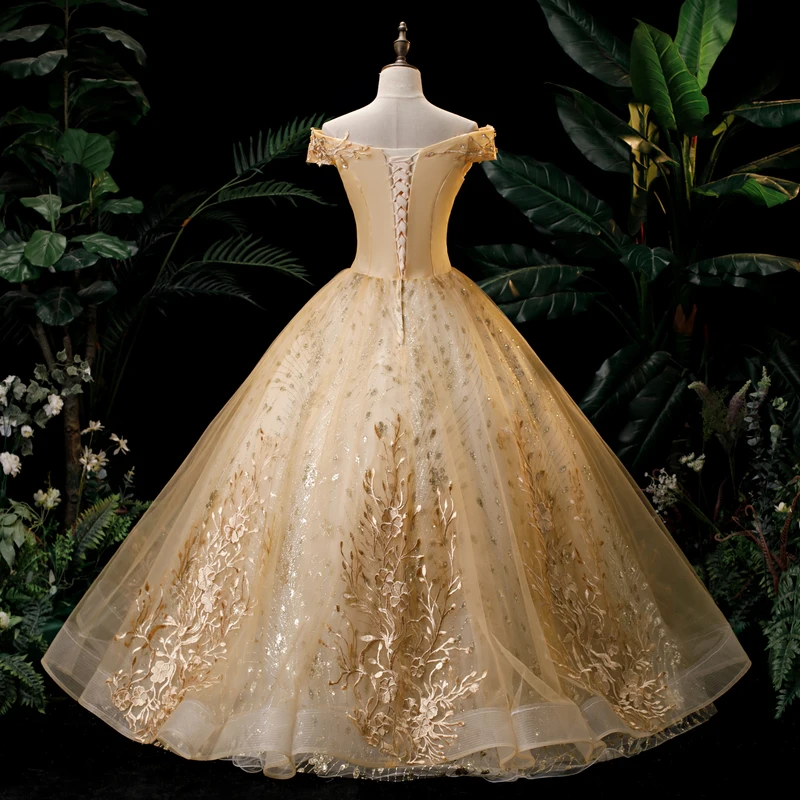 Glitter Party Dresses 15 Quinceanera Dress Classic Off Shoulder Ball Gown Vintage Lace Quinceanera Gown Customized Prom Dress