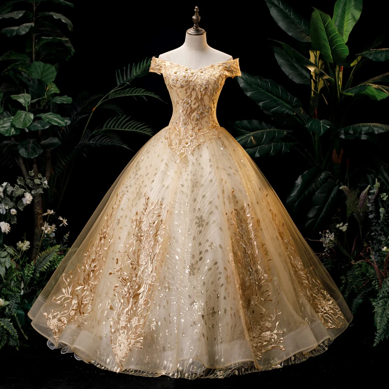 Glitter Party Dresses 15 Quinceanera Dress Classic Off Shoulder Ball Gown Vintage Lace Quinceanera Gown Customized Prom Dress
