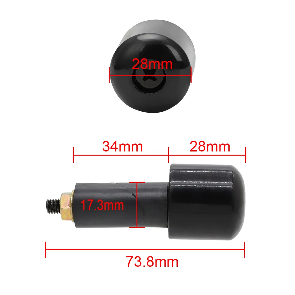 Universal 7/8" 22mm Handle Bar Ends Grips Heavy Weight Vibration Reducing Grip Plugs For Suzuki Honda Ducati Yamaha Kawasaki BMW
