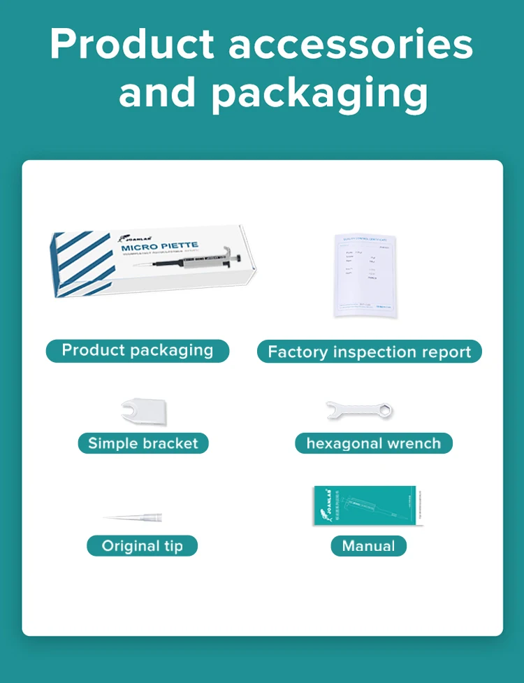 JOANLAB Official Store Laboratory Pipette Plastic Single Channel Digital Adjustable Micropipette Lab Equipment With Pipette Tips