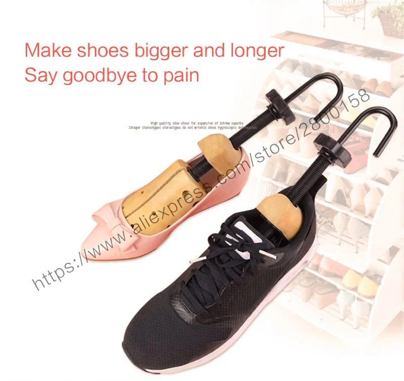 High Quality Wooden Shoe Trees Adjustable Shape For Women Men Wood Shoes Tree Professional Shoe Stretchers Extender Keeper