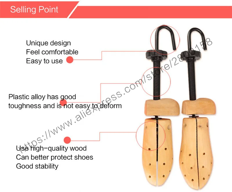 High Quality Wooden Shoe Trees Adjustable Shape For Women Men Wood Shoes Tree Professional Shoe Stretchers Extender Keeper