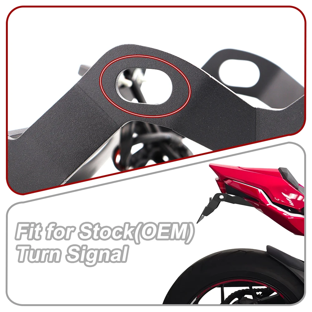 For Honda CBR650R CB650R 2021-2026 CB1000 Hornet 2025-2026 License Plate Holder Bracket Rear Tail Tidy Fender Eliminator Kit