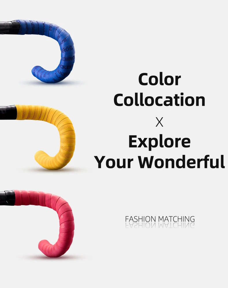 ROCKBROS Bicycle Handlebar Tape Non-Slip Shock Absorbing Belt Ultralight Wear-Resistant Cycling Strap MTB Road Bike Accessories