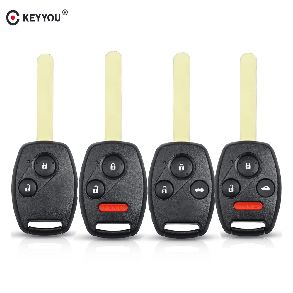 KEYYOU Keyless Entry New Key Remote Car Key Fob For Honda Accord CRV Pilot Civic 2003 2004 2005 2006 2007 With Buttons Pad