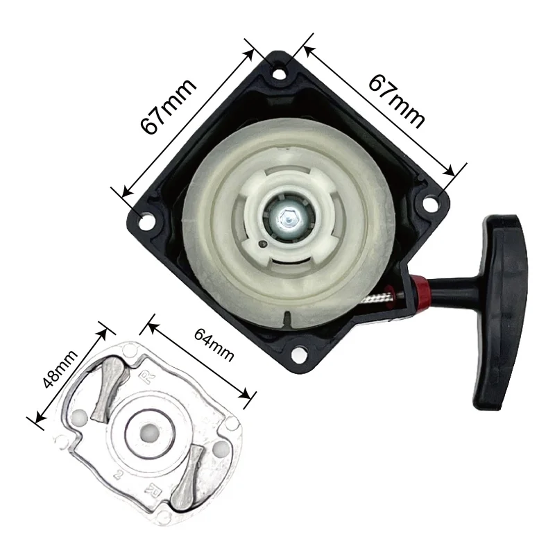 Recoil Starter Pull Kit for Brush Cutter Engine 43CC 49CC 52CC