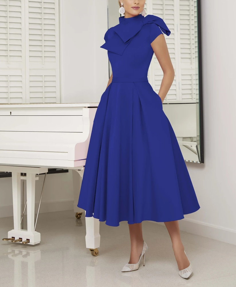 Tailor Shop mother of bride dresses bride mothers outfit party dress plus size pink candy color occasion wear bow dress