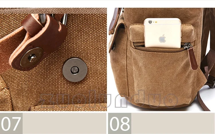 Vintage Canvas Laptop Backpack For Men Women School Mochila Feminina Fashion Anti-Theft Women Travel Backpacks School Backpack