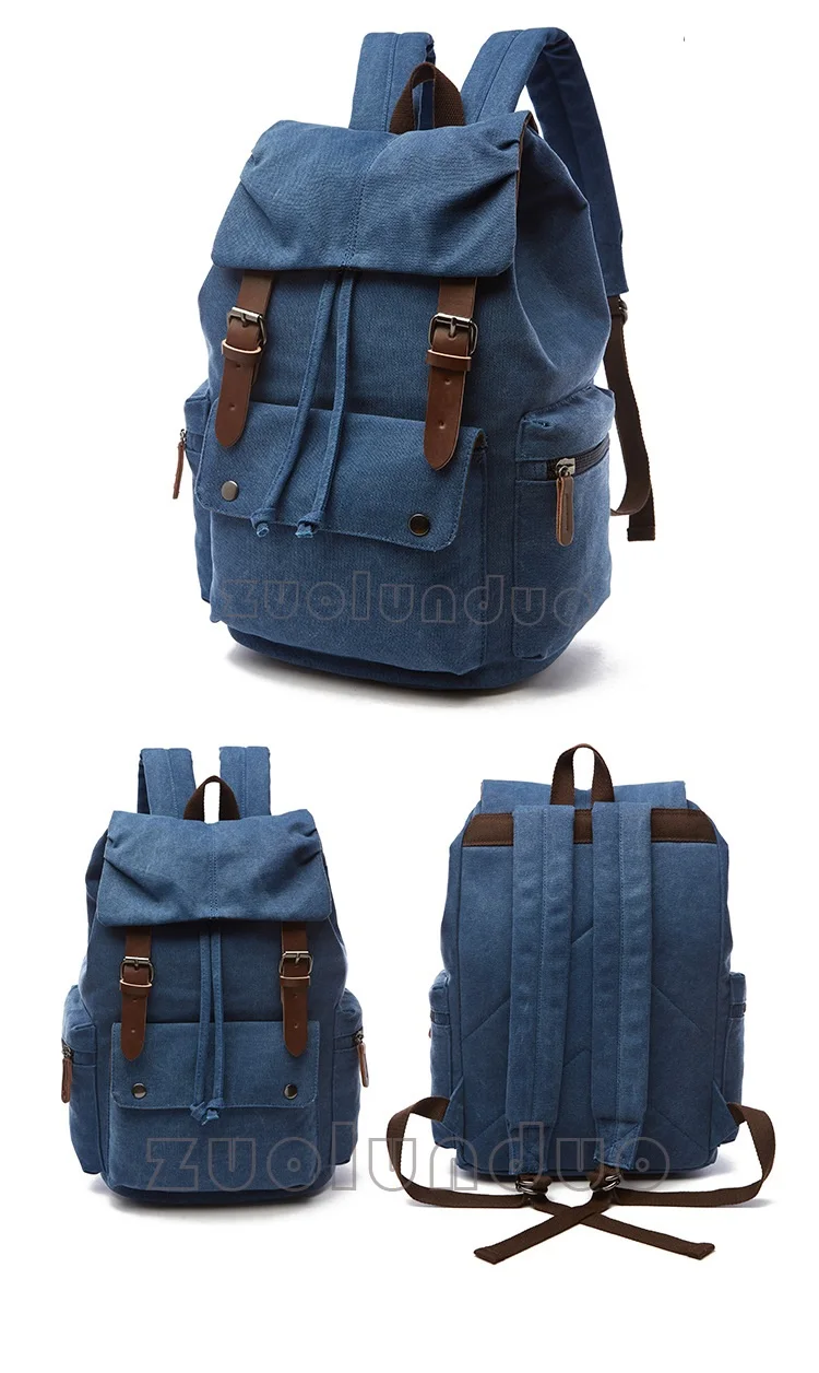 Vintage Canvas Laptop Backpack For Men Women School Mochila Feminina Fashion Anti-Theft Women Travel Backpacks School Backpack