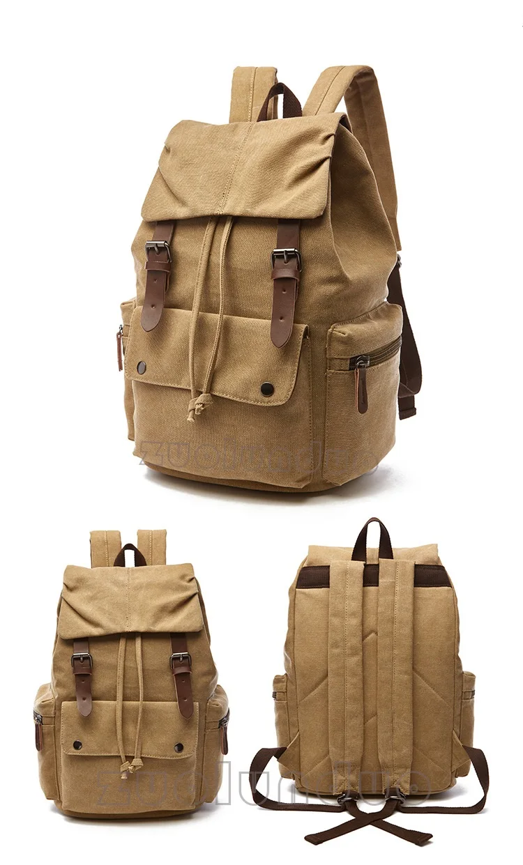 Vintage Canvas Laptop Backpack For Men Women School Mochila Feminina Fashion Anti-Theft Women Travel Backpacks School Backpack