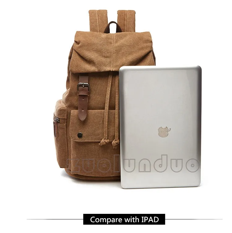 Vintage Canvas Laptop Backpack For Men Women School Mochila Feminina Fashion Anti-Theft Women Travel Backpacks School Backpack