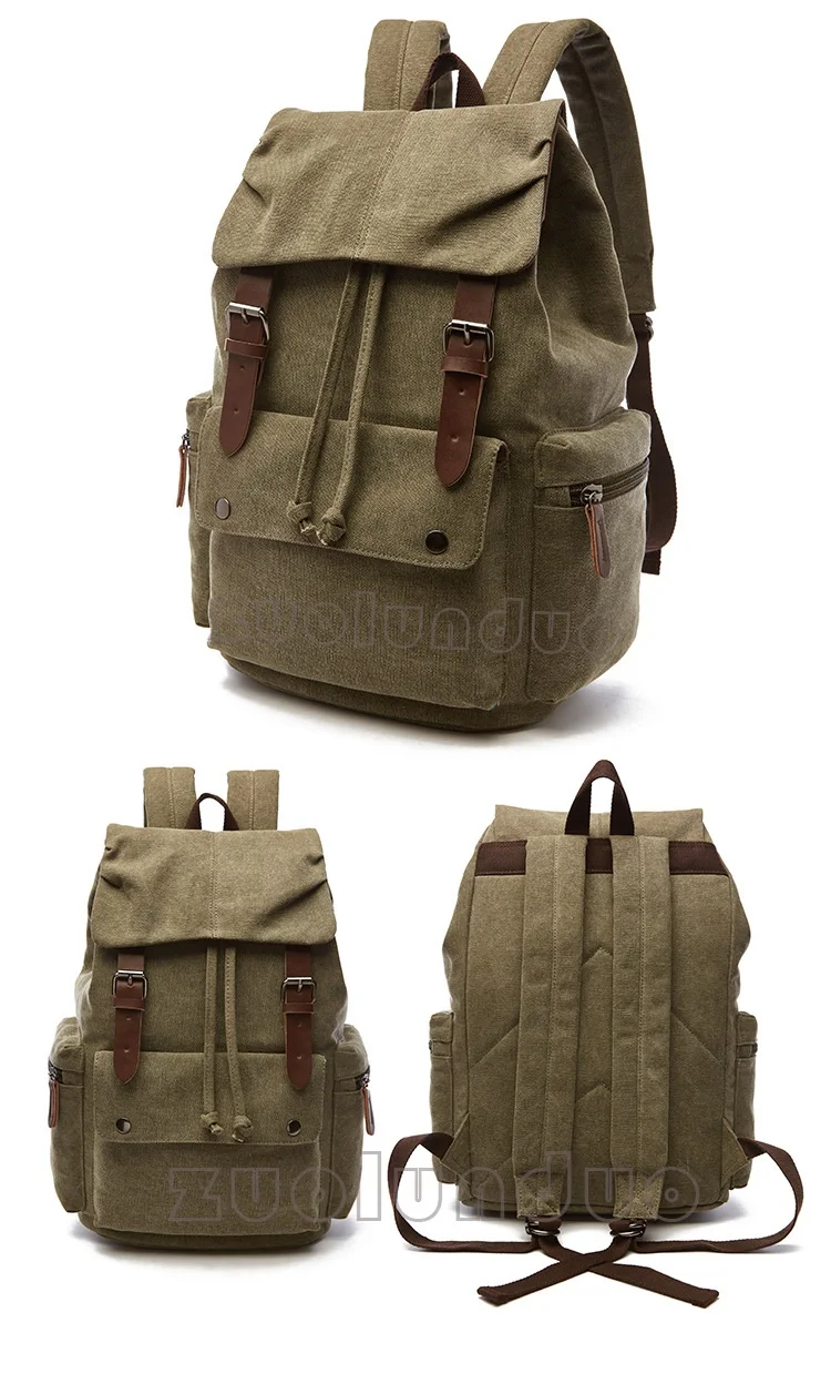 Vintage Canvas Laptop Backpack For Men Women School Mochila Feminina Fashion Anti-Theft Women Travel Backpacks School Backpack