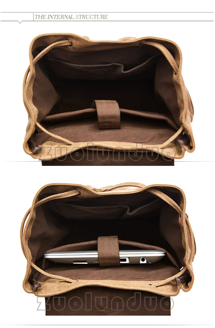 Vintage Canvas Laptop Backpack For Men Women School Mochila Feminina Fashion Anti-Theft Women Travel Backpacks School Backpack