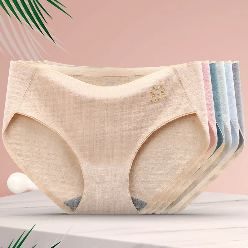 Sexy Underwear Women Cotton Ropa Mujer Antibacterial Seamless Panties Ladies Briefs Girls Lingerie Plus Size Tanga Lenceria New