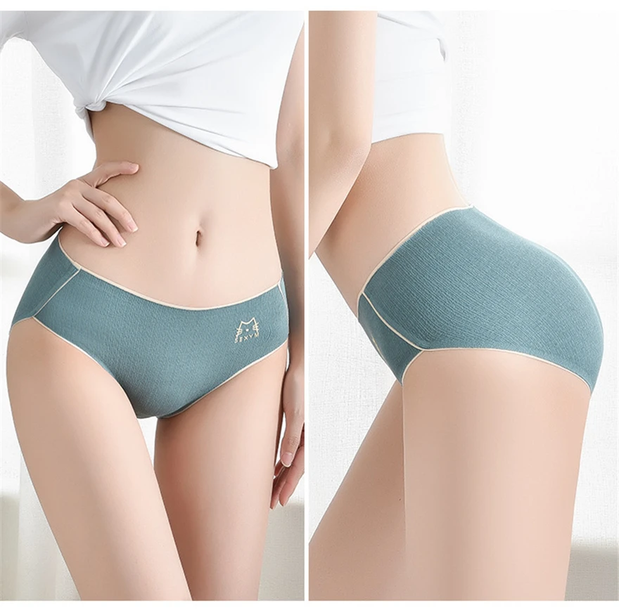 Sexy Underwear Women Cotton Ropa Mujer Antibacterial Seamless Panties Ladies Briefs Girls Lingerie Plus Size Tanga Lenceria New