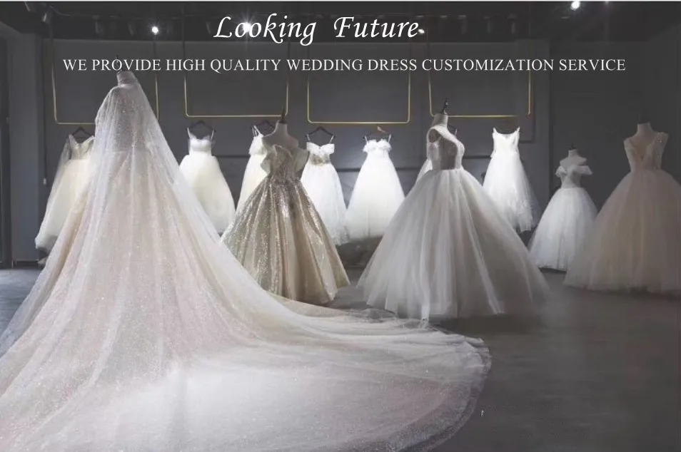 Luxury Beaded Satin Wedding Dresses 2026 Long Sleeves A-Line Backless Side Split Bride Gowns Princess Party Dress Customized