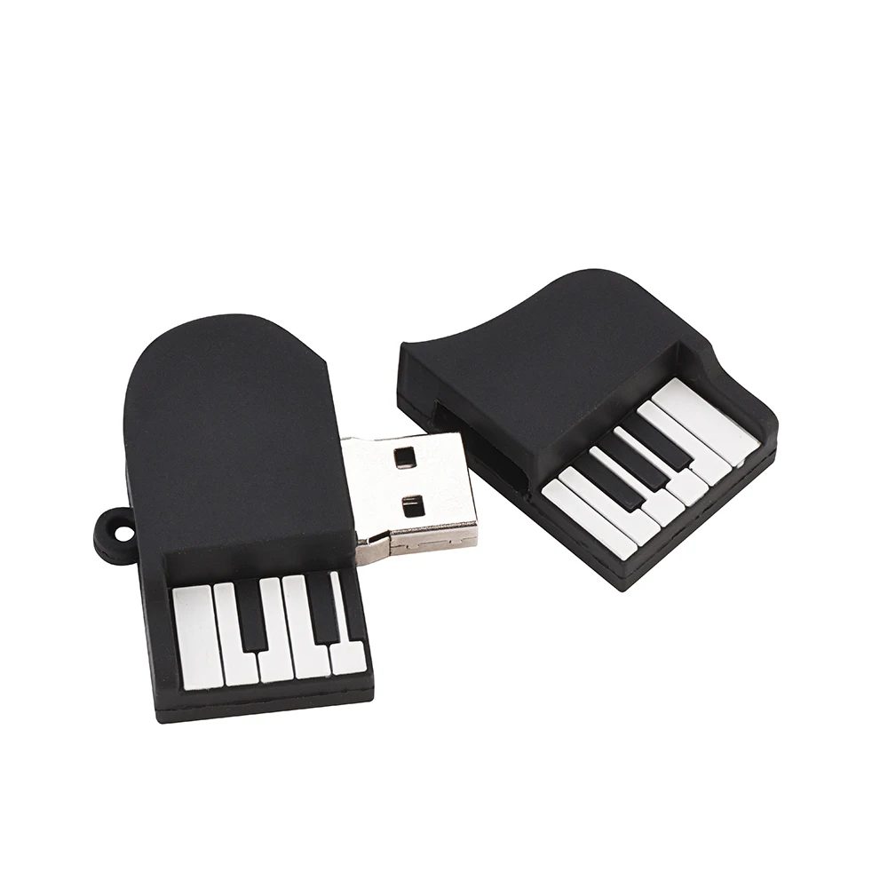 Pendrive 32gb 64gb Cartoon notes USB Flash Drive 4gb 8gb 16gb piano model memory stick 128GB U DISK 2.0 music