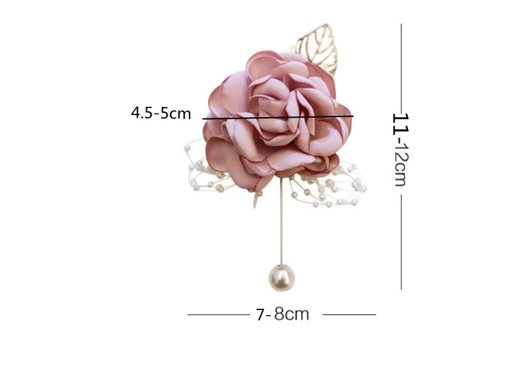 YO CHO Wrist Corsage Wedding Bracelet for Bridesmaid Burgundy Silk Wrist Corsage Bridesmaid Sisters Hand Flowers Men Boutonniere