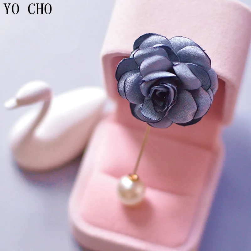 YO CHO Wrist Corsage Wedding Bracelet for Bridesmaid Burgundy Silk Wrist Corsage Bridesmaid Sisters Hand Flowers Men Boutonniere