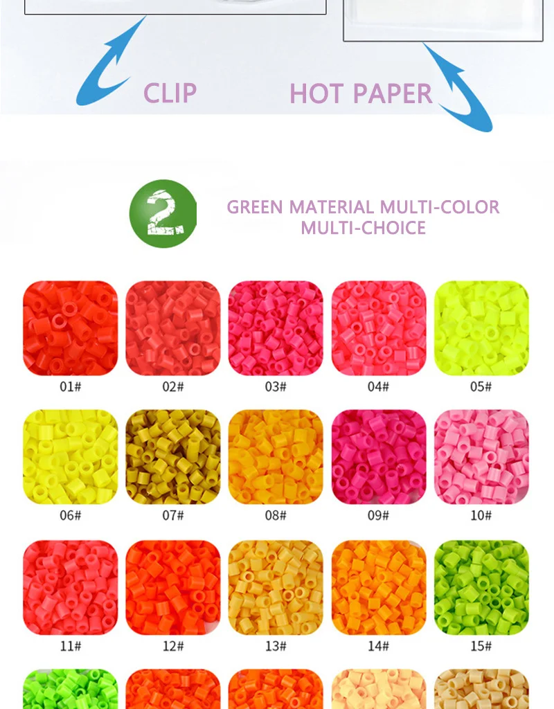 5MM Hama Beads 57 Colors For Choose Kids Education Diy Toys 100% Quality Guarantee New Perler Beads Wholesale
