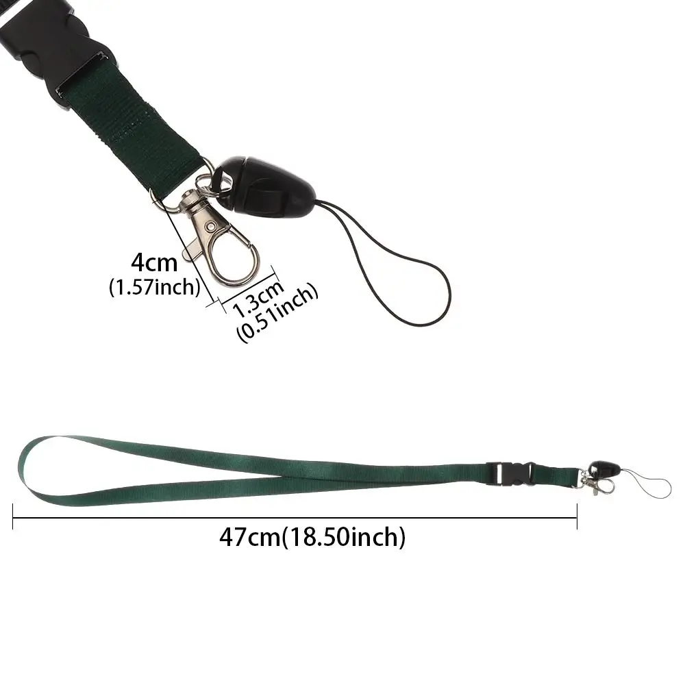 1PC New Printed Fabric Lanyard badge ID Card Holder Neck Strap Clip Mobile Phone Neck Straps Office School Supplies