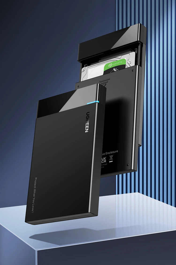 UGREEN HDD Case 2.5 SATA to USB 3.0 Adapter Hard Drive Enclosure for SSD Disk HDD Box Type C 3.1 Case HD External HDD Enclosure