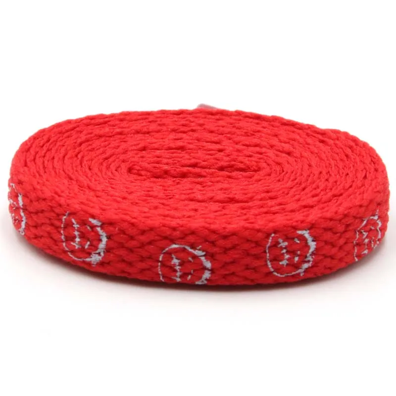 Premium Printed Travis Hip Grimace Letter Design 8mm Flat Shoelaces Shoestring Men Perfect for Jumpman 1 Airforce 11 AF Sneakers