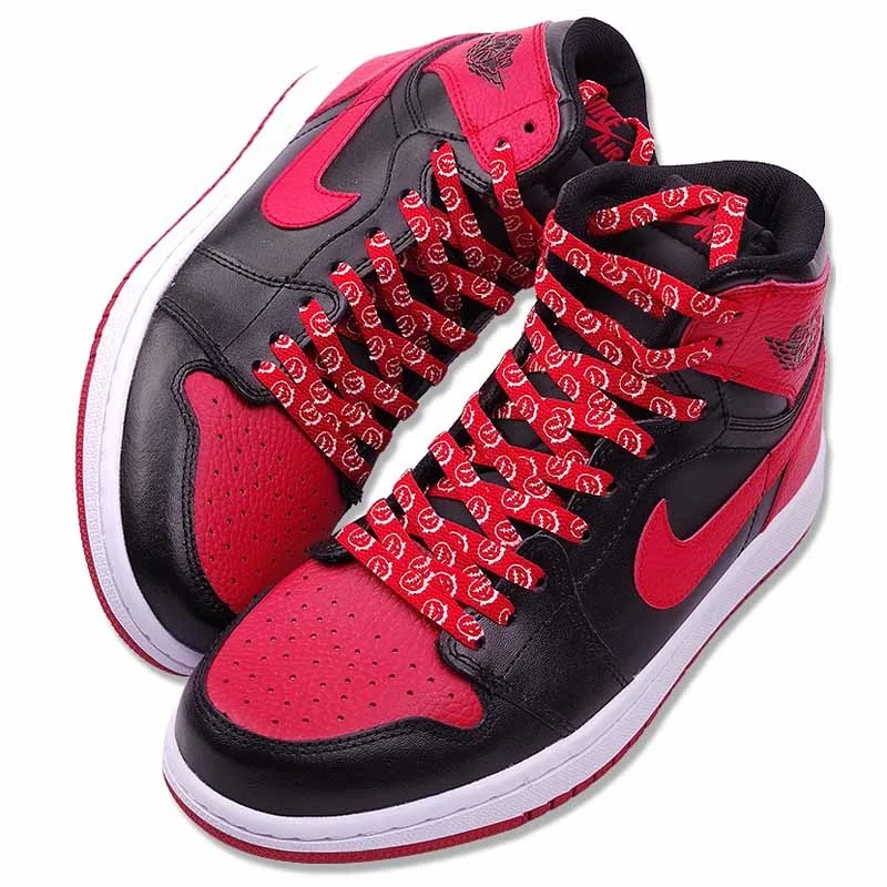 Premium Printed Travis Hip Grimace Letter Design 8mm Flat Shoelaces Shoestring Men Perfect for Jumpman 1 Airforce 11 AF Sneakers