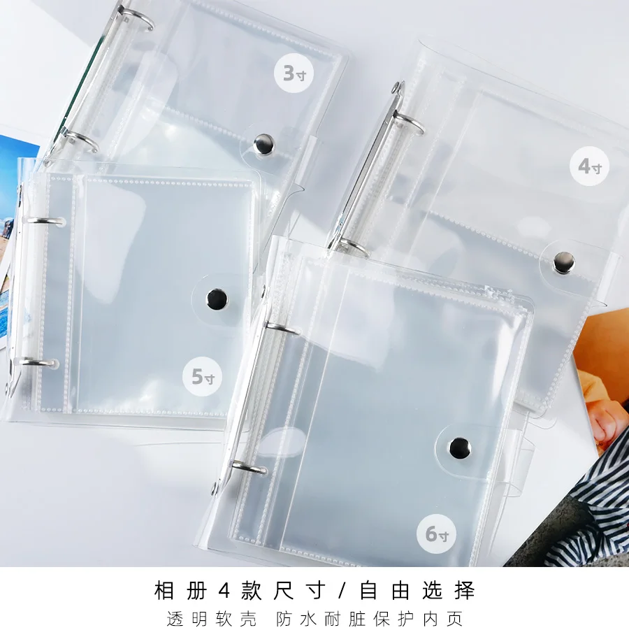 Yoofun 100/50 Pockets PVC Portable Photo Album Laser Color Album for Mini Instax & Name Card Album Photo Book Transparent