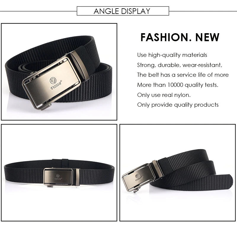 VATLTY New 3.4cm Tactical Belt for Men 1200D Tight Thick Nylon Casual Belt Alloy Automatic Buckle Tactical Outdoor Belt Male