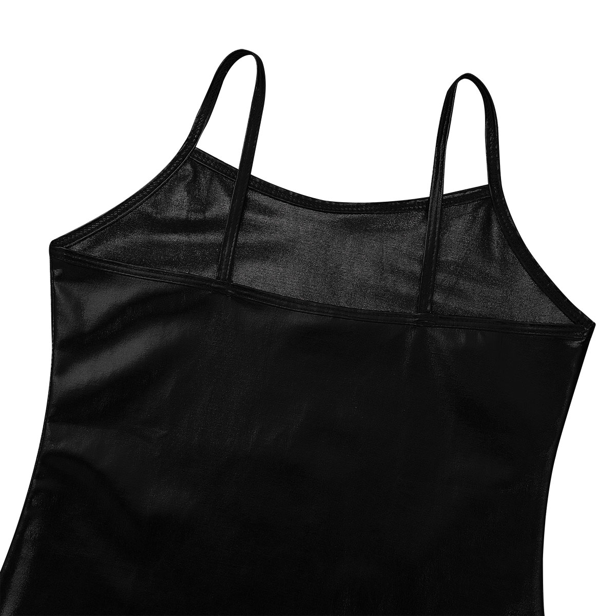 Kids Clothes Girls Shiny Metallic Camisole Tank Top Dance Costume Children Gymnastics Workout Stage Performance Clothing Tops