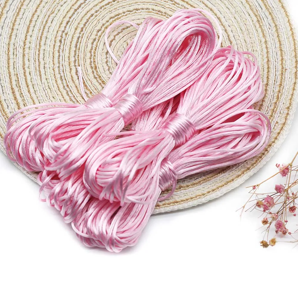 Cute-Idea 10m/lot 1.5mm Colorful Nylon Cord Thread Food Grade Baby Pacifier Clip Toys Accessories DIY Bracelet Braided String