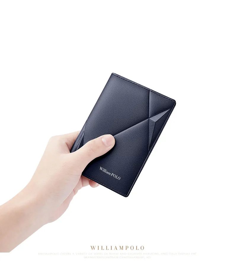 Men's Leather Wallet ultra thin vertical card holder multi function driver's license wallet high grade brand short Coin Purse