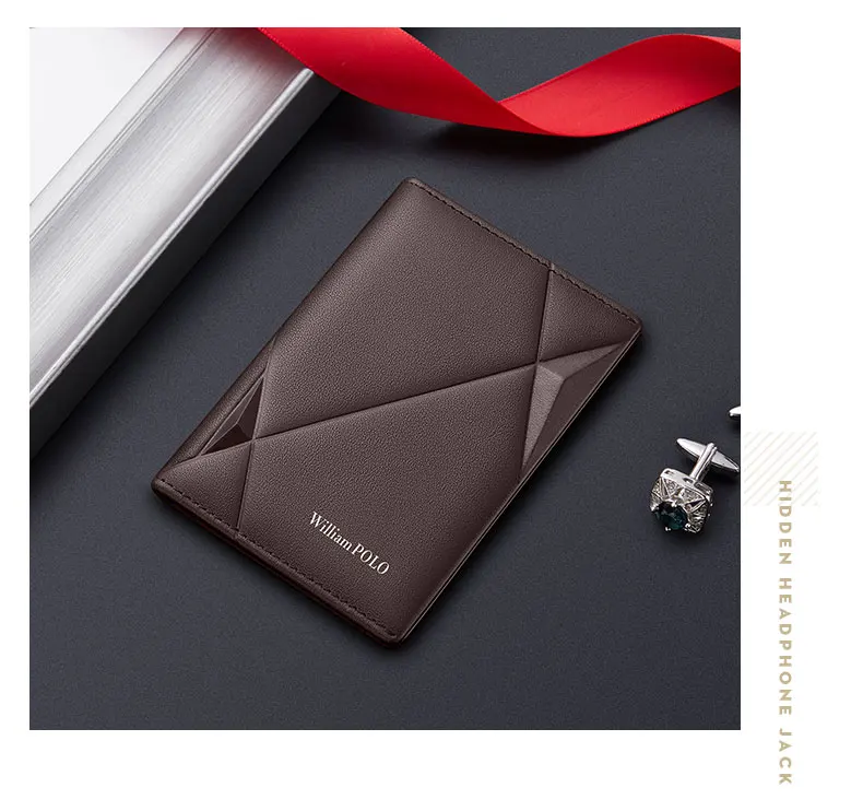 Men's Leather Wallet ultra thin vertical card holder multi function driver's license wallet high grade brand short Coin Purse