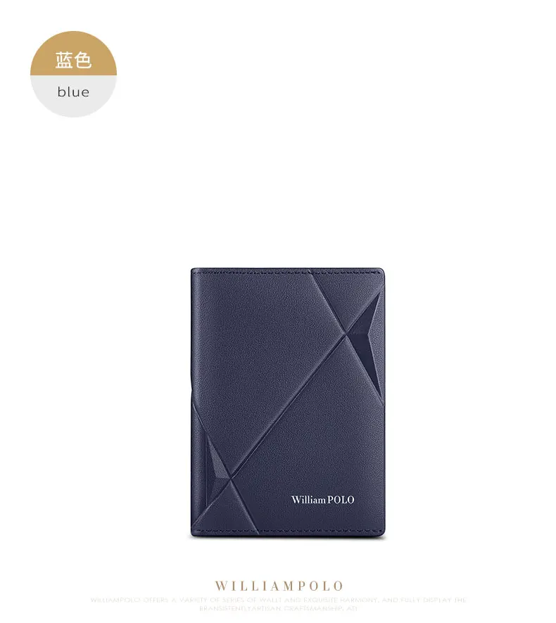 Men's Leather Wallet ultra thin vertical card holder multi function driver's license wallet high grade brand short Coin Purse