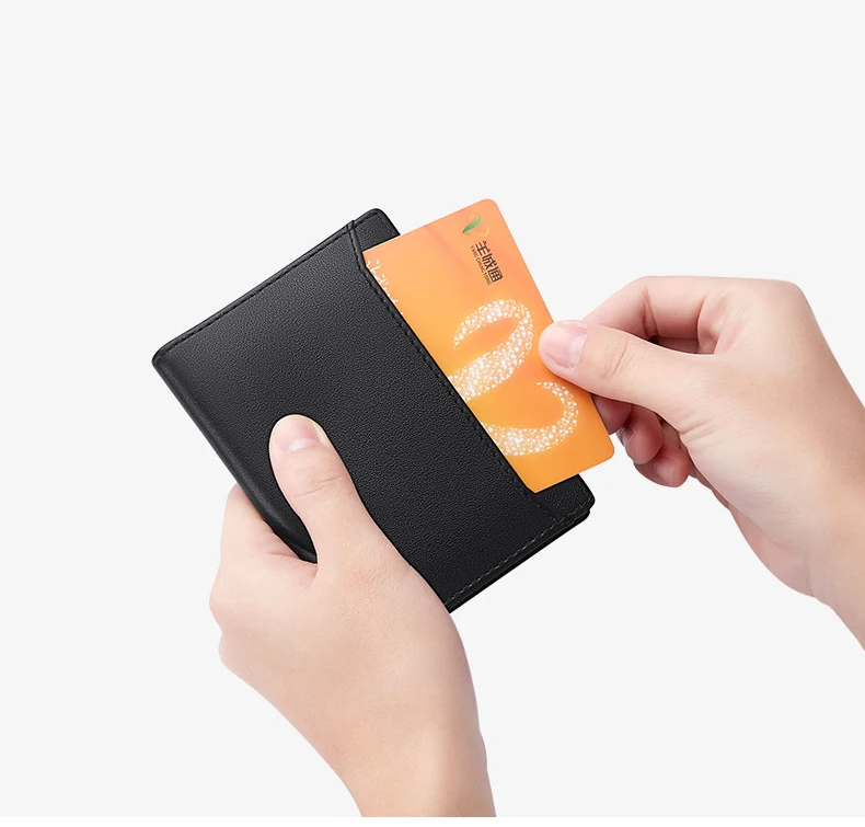Men's Leather Wallet ultra thin vertical card holder multi function driver's license wallet high grade brand short Coin Purse
