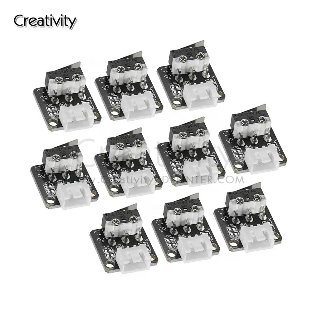 5PCS X/Y/Z Axis End Stop Limit Switch 3Pin N/O N/C Control easy to use Micro Switch For CR10 Series Ender 3 3D Printer Parts