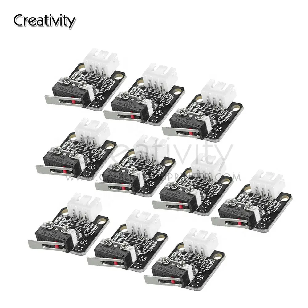 5PCS X/Y/Z Axis End Stop Limit Switch 3Pin N/O N/C Control easy to use Micro Switch For CR10 Series Ender 3 3D Printer Parts