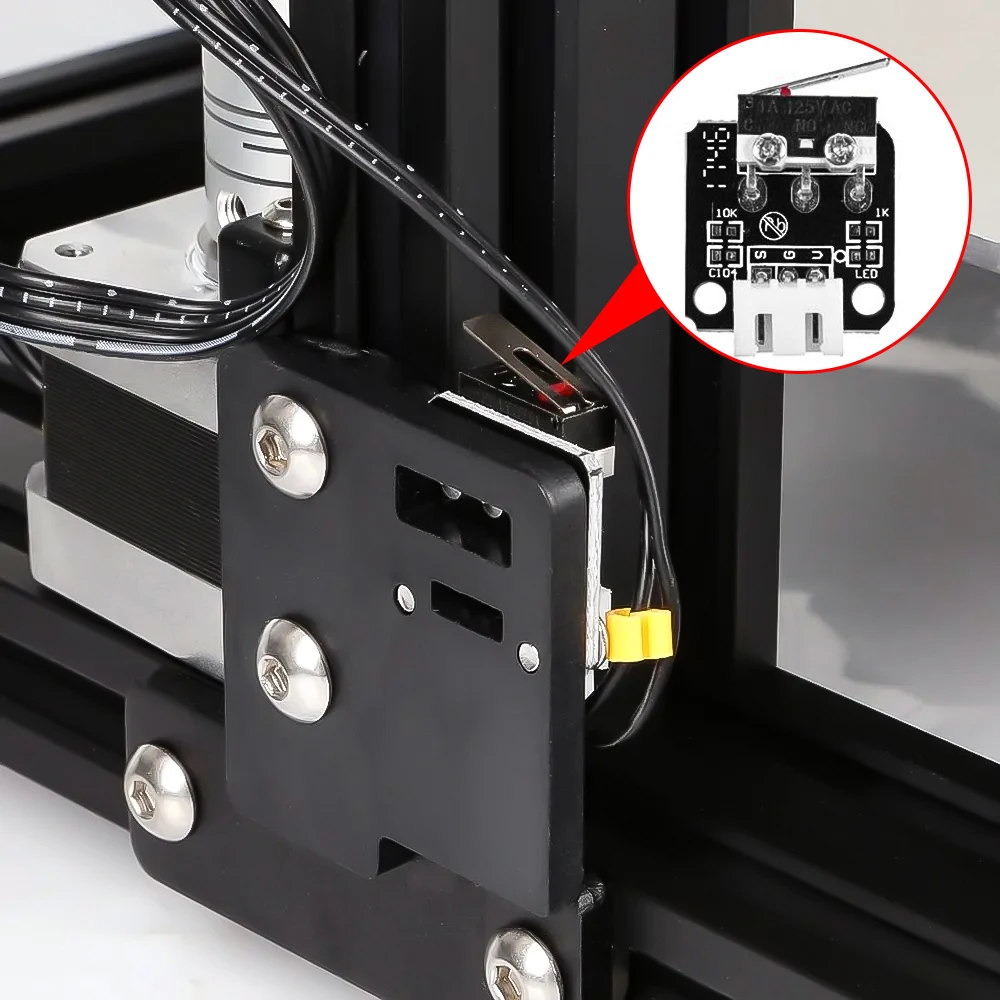 5PCS X/Y/Z Axis End Stop Limit Switch 3Pin N/O N/C Control easy to use Micro Switch For CR10 Series Ender 3 3D Printer Parts