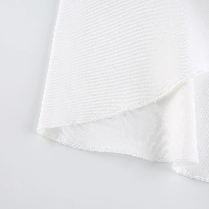 Summer Ruched Skirts For Women White Y2K Mini Beachwear High Waist Casual Short Skirt Fashion Kawaii Korean Style Pleated Skirt