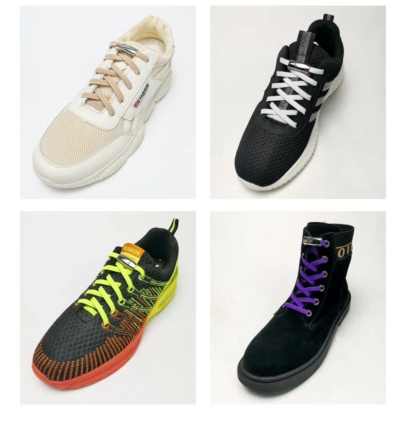 4Pcs/2Pair Shoelace Buckle Metal Shoelaces Magnetic Buckle Accessories Metal Lace Lock AF1 DIY Sneaker Kits Metal Laces Buckle