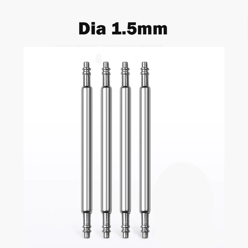 10PCS Dia 1.5mm/1.8mm Spring bars Strap link Pins fits 16mm 18mm 19mm 20mm 21mm 22mm 24mm 26mm 28mm Watch band Strap Links Bars