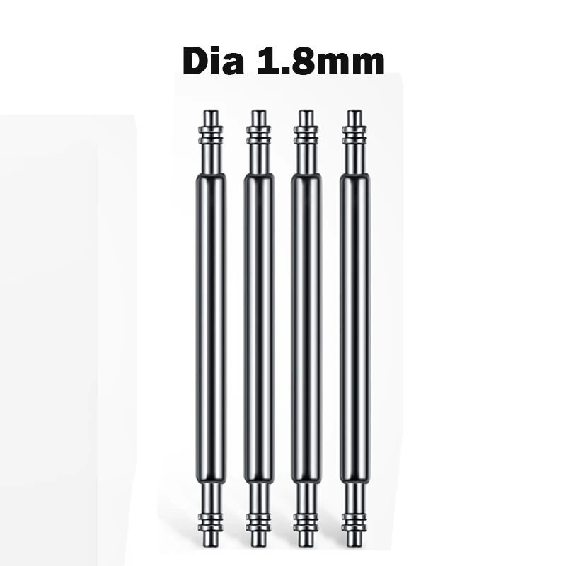10PCS Dia 1.5mm/1.8mm Spring bars Strap link Pins fits 16mm 18mm 19mm 20mm 21mm 22mm 24mm 26mm 28mm Watch band Strap Links Bars