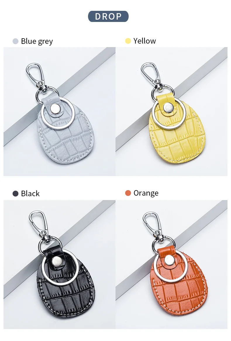Entrance Guard Access Keychain Leather Cover for StarLine Alarm Tags PIK Intercom Keys Holder DIY Badge Case for The PanDect Tag