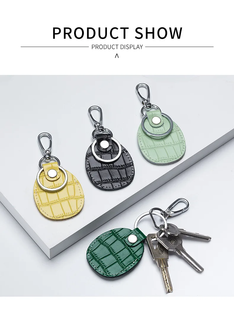 Entrance Guard Access Keychain Leather Cover for StarLine Alarm Tags PIK Intercom Keys Holder DIY Badge Case for The PanDect Tag