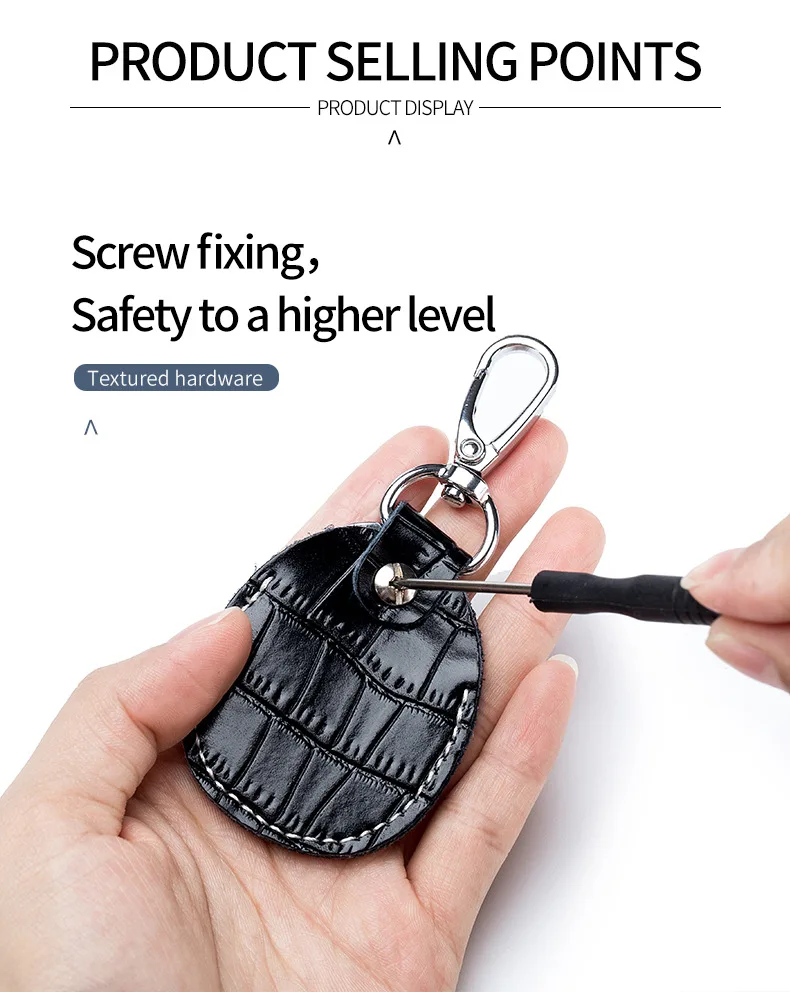 Entrance Guard Access Keychain Leather Cover for StarLine Alarm Tags PIK Intercom Keys Holder DIY Badge Case for The PanDect Tag