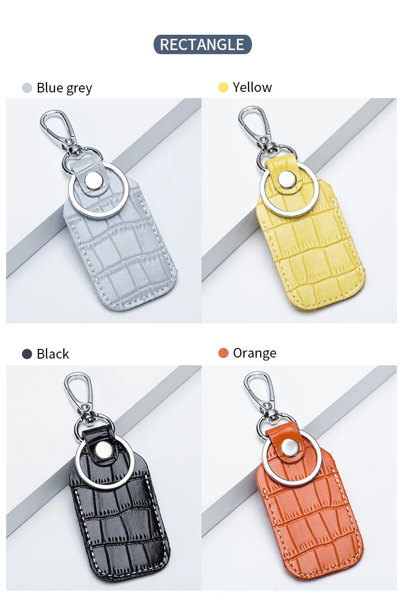 Entrance Guard Access Keychain Leather Cover for StarLine Alarm Tags PIK Intercom Keys Holder DIY Badge Case for The PanDect Tag